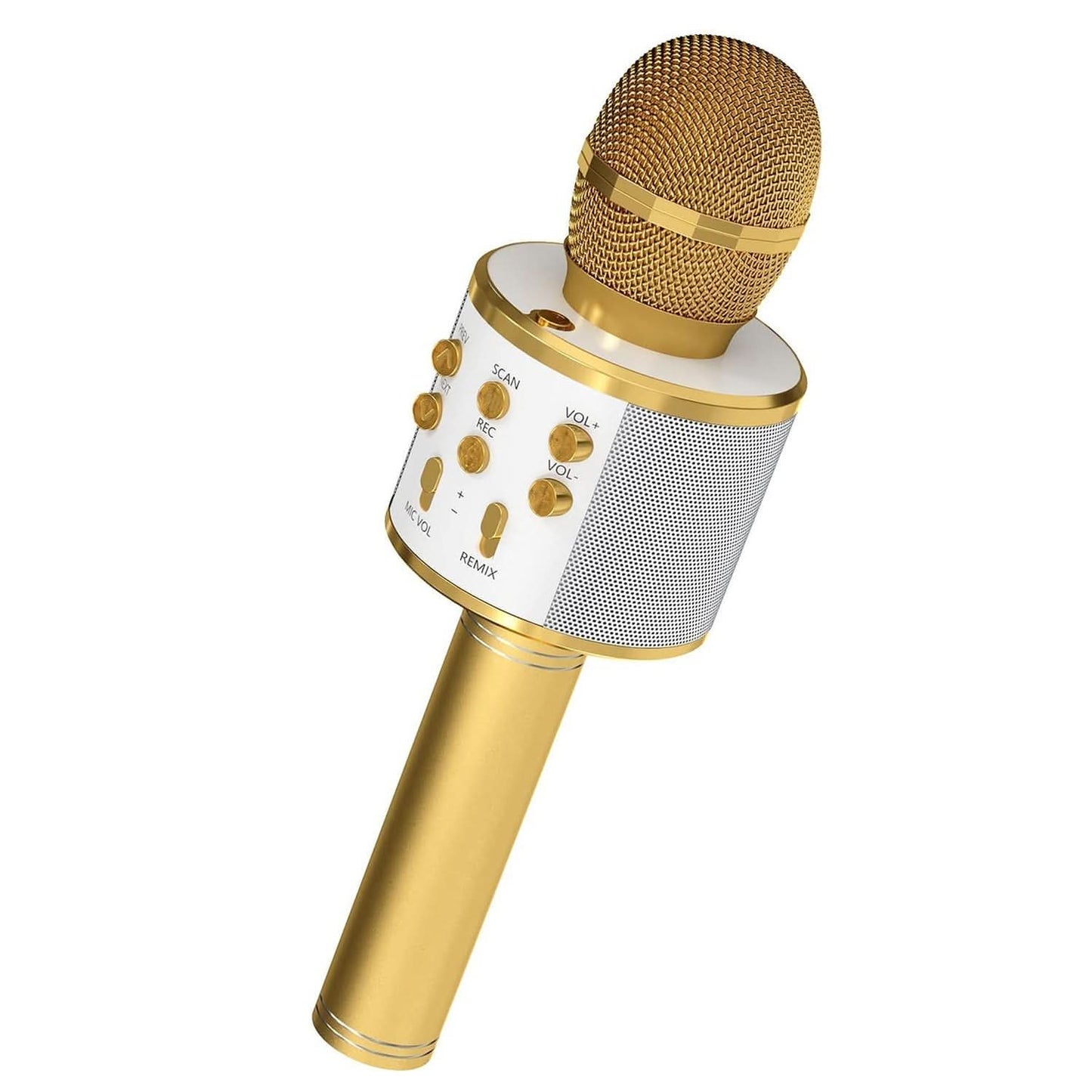 5Core Wireless Karaoke Microphone Bluetooth Mic Portable Handheld Microfonos Inalambricos GOLD-0